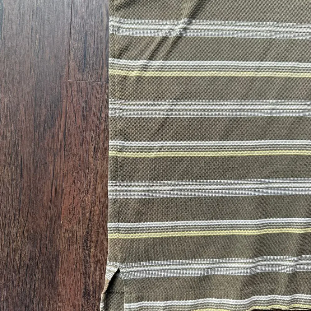 Boss Hugo Boss Golf Polo Shirt Striped Made in Italy 100% Cotton Men’s